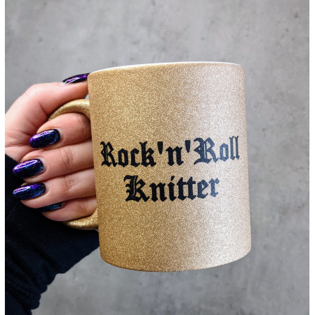 Rock'n'Roll glitter mug