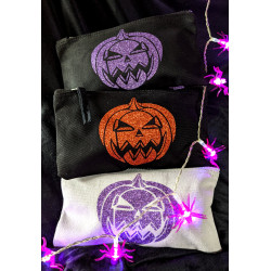 Jack-o'-lantern pouch