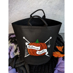 Halloween Knitter basket