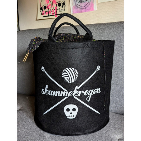 Large Skammekrogen basket Black/White