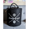 Large Skammekrogen basket Black/White