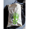 Skein Crown Skull project bag green