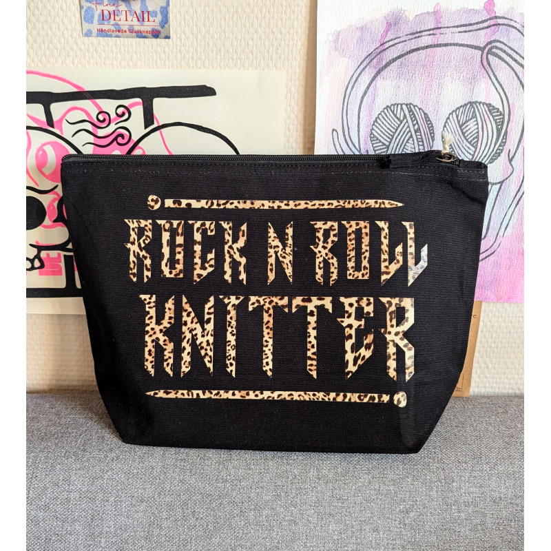 Rock'n'Roll Knitter pouch - LEO