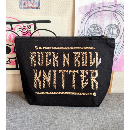 Rock'n'Roll Knitter pouch - LEO