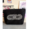 Skein pouch - silver glitter