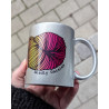 GLITTER Skein Mug Rainbow Yellow