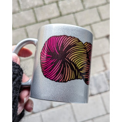 GLITTER Skein Mug Rainbow Yellow