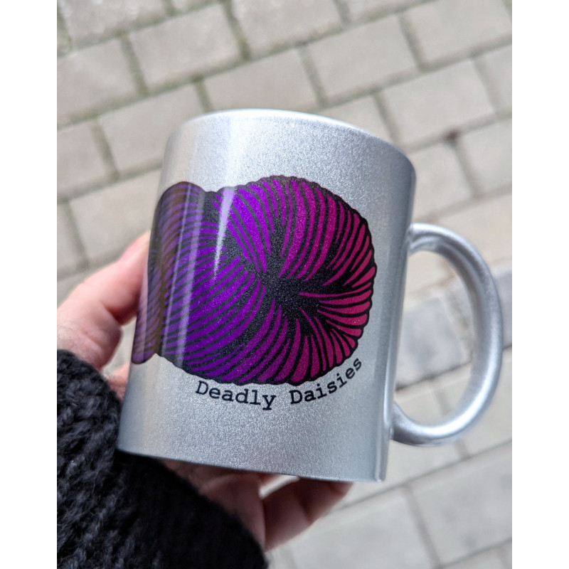 GLITTER Garn Krus Regnbue