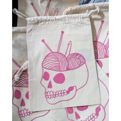 Yarnbrain project bag pink