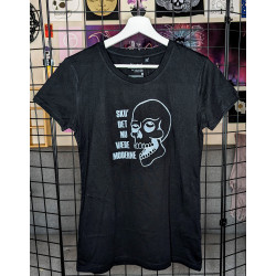 White EYE ROLL Moderne t-shirt PINK