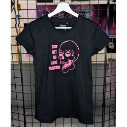 White EYE ROLL Moderne t-shirt PINK