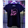White EYE ROLL Moderne t-shirt PINK