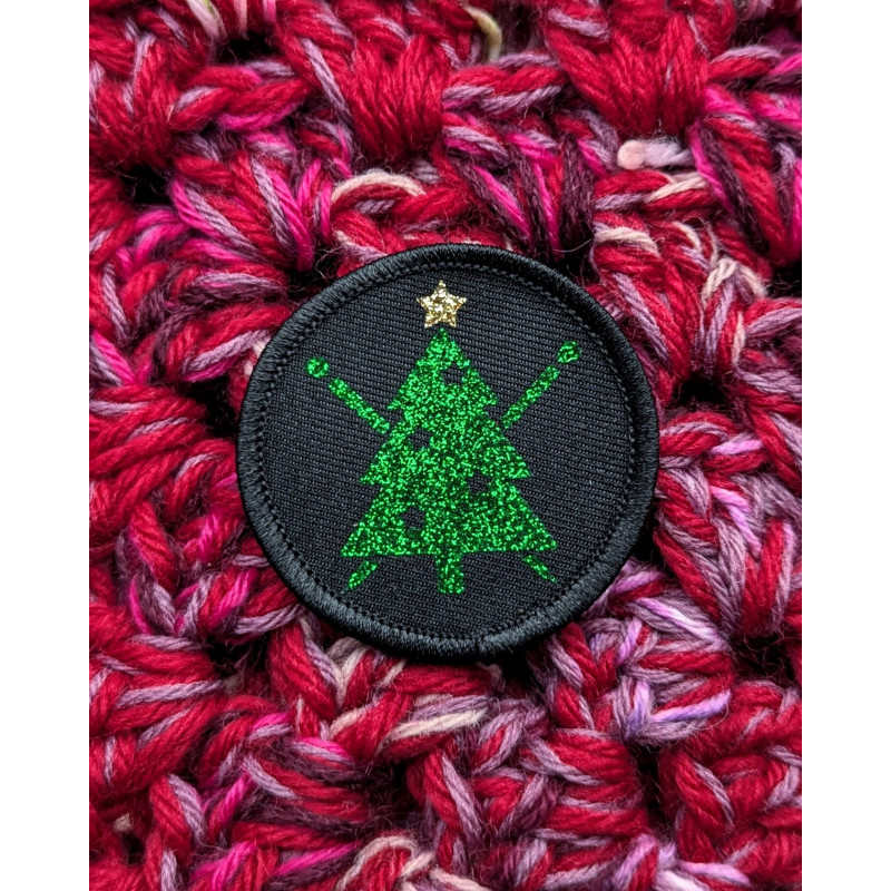 Christmas Knitter Patch