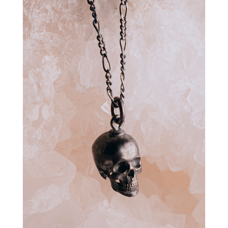 Deadly chained figaro - oxidized 43 cm