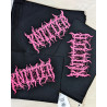 Metal KNITTER project bag - PINK