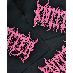 Metal KNITTER project bag - PINK