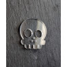 Deadly Skull Buttons 30 mm Clear