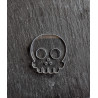 Deadly Skull Buttons 30 mm Clear