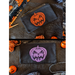 Jack-o'-lantern pouch