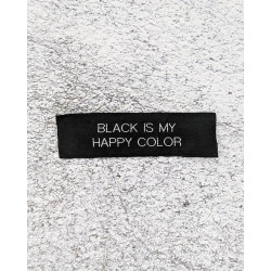 Black is my happy color Label